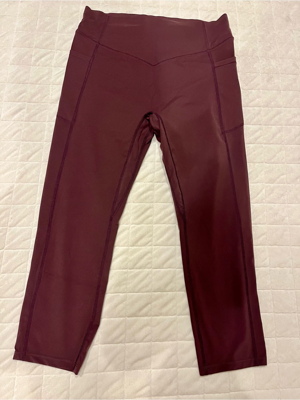 HALARA women’s Burgundy High-Waist Active Leggings